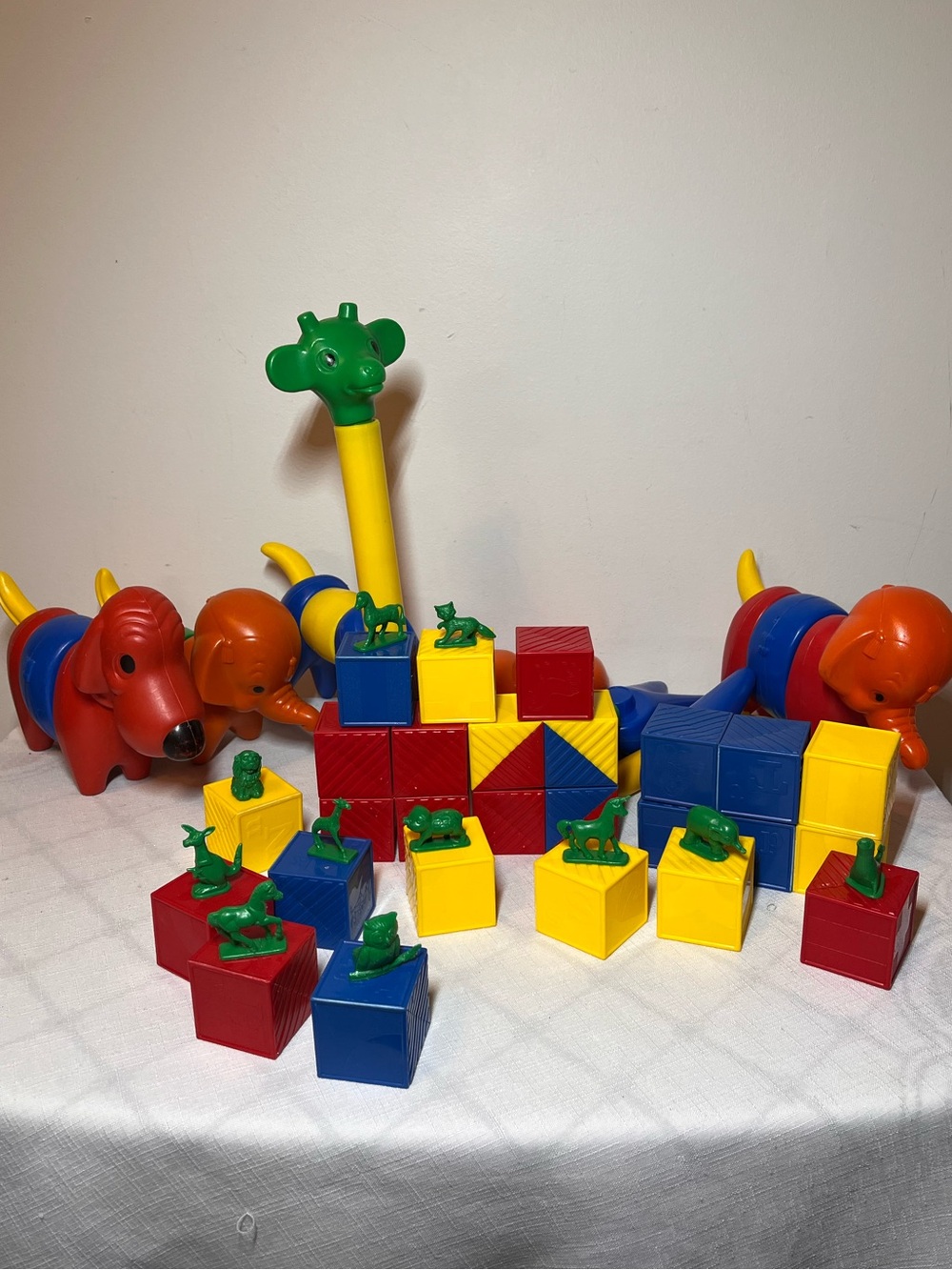 Vintage Tupperware Blocks and Animals
Play Set